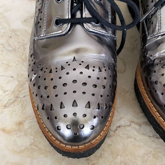 Rebecca Minkoff Pandora Laser Cut Leather Oxfords - Picture 7 of 14